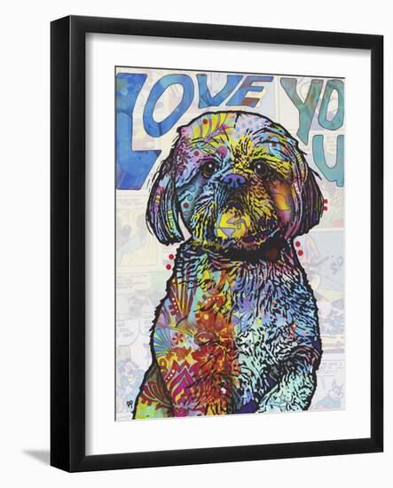 Love You Shih Tzu-Dean Russo-Framed Giclee Print