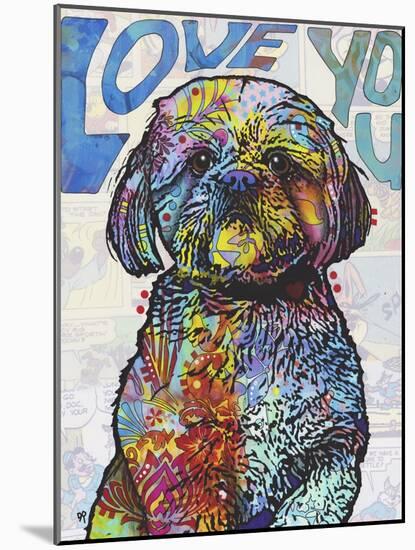 Love You Shih Tzu-Dean Russo-Mounted Giclee Print