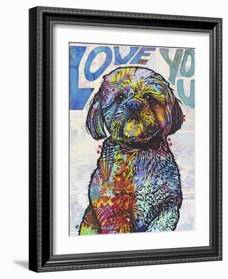 Love You Shih Tzu-Dean Russo-Framed Giclee Print