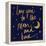 Love You to the Moon and Back Blue-Sd Graphics Studio-Framed Stretched Canvas