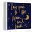 Love You to the Moon and Back Blue-Sd Graphics Studio-Framed Stretched Canvas