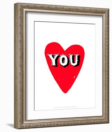 Love You - Tommy Human Cartoon Print-Tommy Human-Framed Art Print