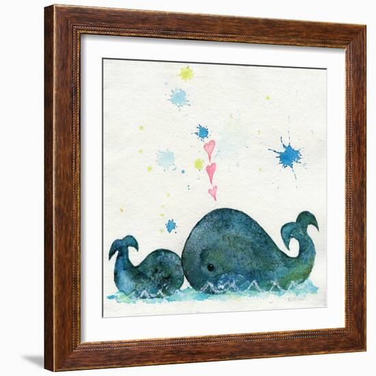 Love You Whales-Wyanne-Framed Premium Giclee Print