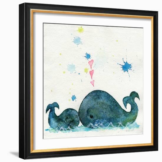 Love You Whales-Wyanne-Framed Premium Giclee Print