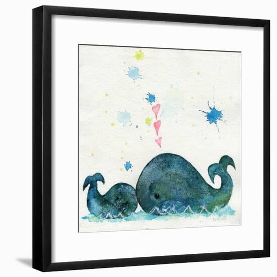 Love You Whales-Wyanne-Framed Giclee Print