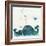 Love You Whales-Wyanne-Framed Giclee Print