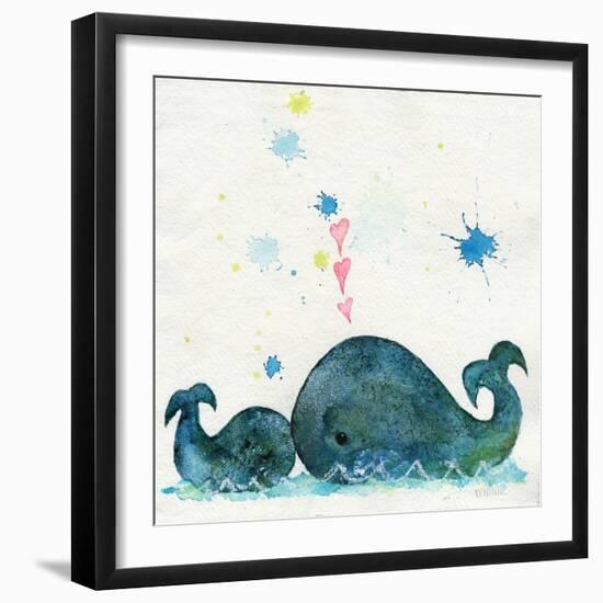 Love You Whales-Wyanne-Framed Giclee Print