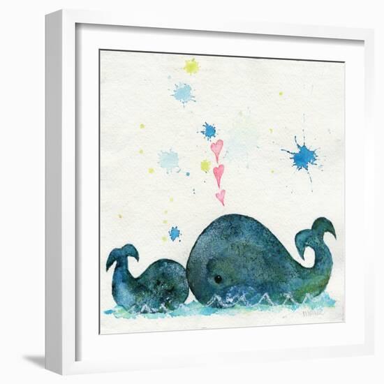 Love You Whales-Wyanne-Framed Giclee Print