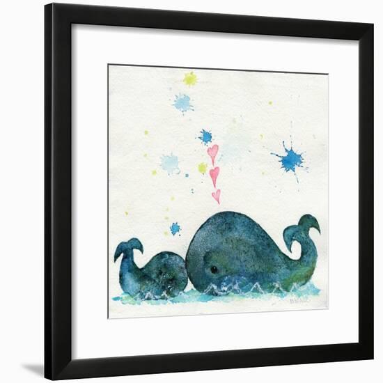 Love You Whales-Wyanne-Framed Giclee Print