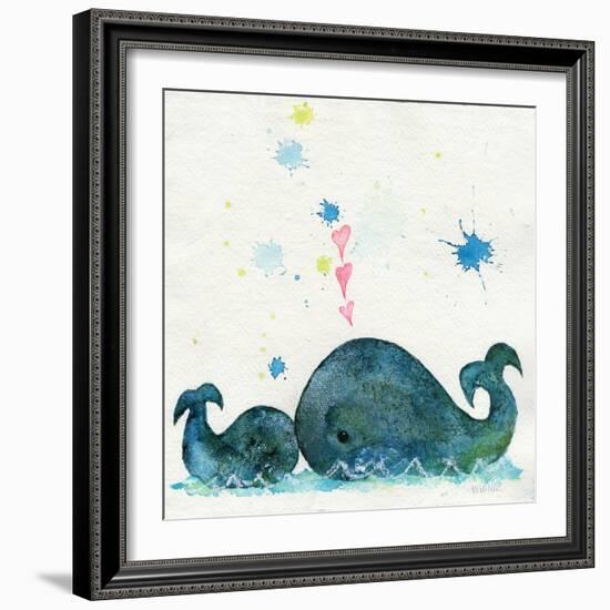 Love You Whales-Wyanne-Framed Giclee Print