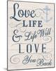 Love your Life-Tom Frazier-Mounted Giclee Print