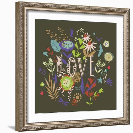 Love-Ken Hurd-Framed Giclee Print