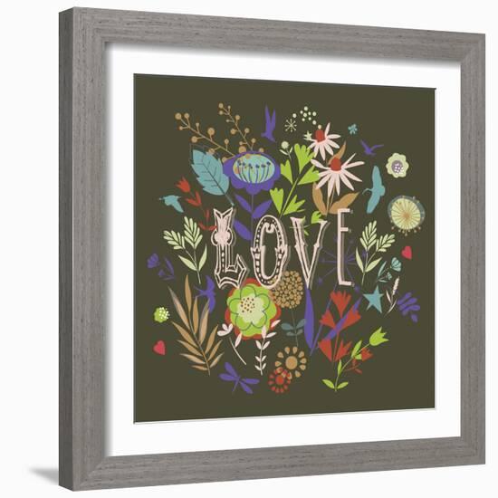 Love-Ken Hurd-Framed Giclee Print