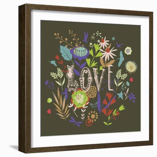 Love-Ken Hurd-Framed Giclee Print