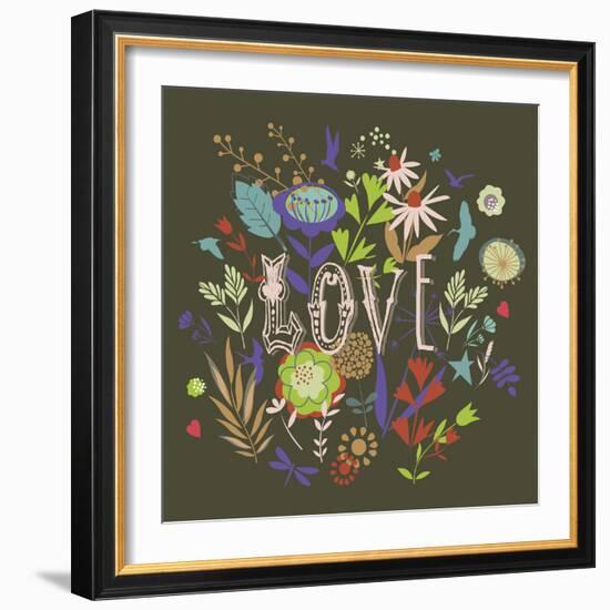 Love-Ken Hurd-Framed Giclee Print