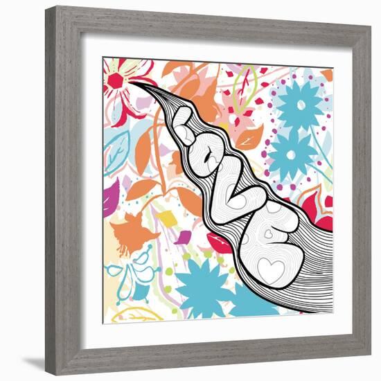 Love-Jace Grey-Framed Art Print