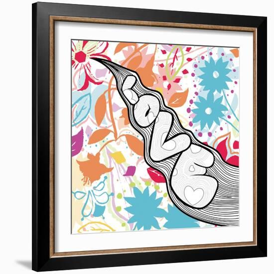 Love-Jace Grey-Framed Art Print