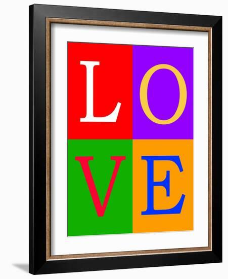 Love-MIRO3D-Framed Art Print