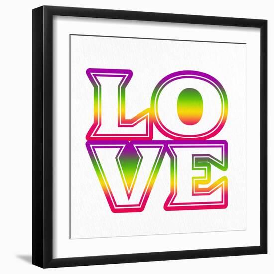 LOVE-Ann Bailey-Framed Art Print