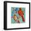 Lovebirds Cardinals-null-Framed Art Print