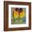 Lovebirds Yelllow-null-Framed Art Print