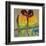 Lovebirds Yelllow-null-Framed Art Print