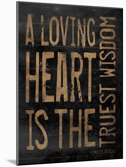 Loveing Heart Brown-Jace Grey-Mounted Art Print