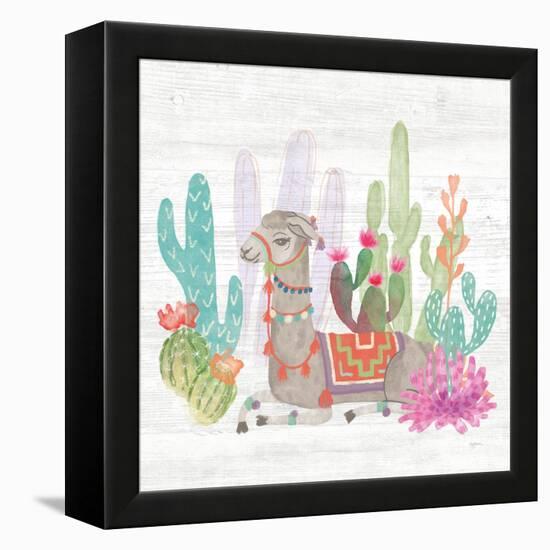 Lovely Llamas I-Mary Urban-Framed Stretched Canvas