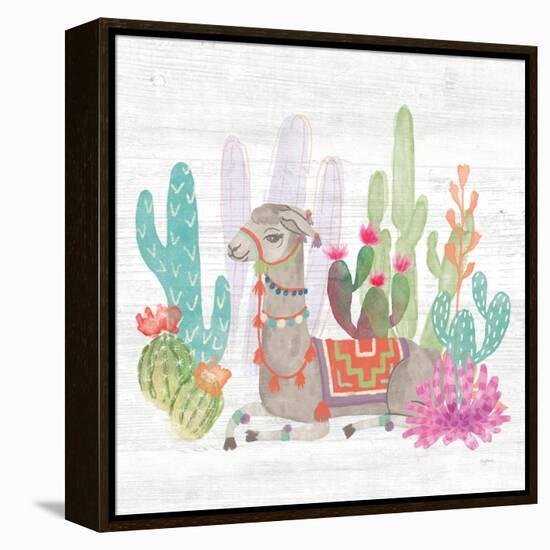 Lovely Llamas I-Mary Urban-Framed Stretched Canvas