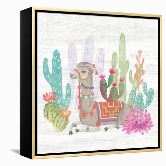 Lovely Llamas I-Mary Urban-Framed Stretched Canvas