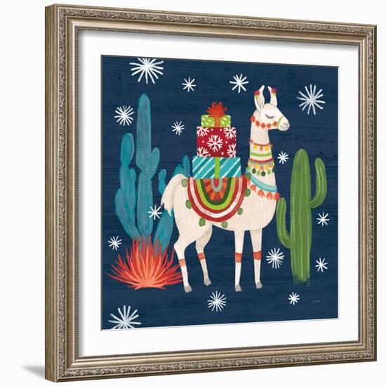 Lovely Llamas II Christmas-Mary Urban-Framed Art Print