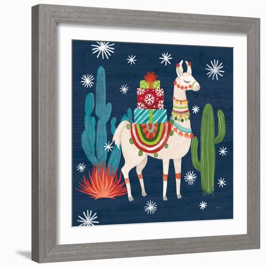 Lovely Llamas II Christmas-Mary Urban-Framed Art Print