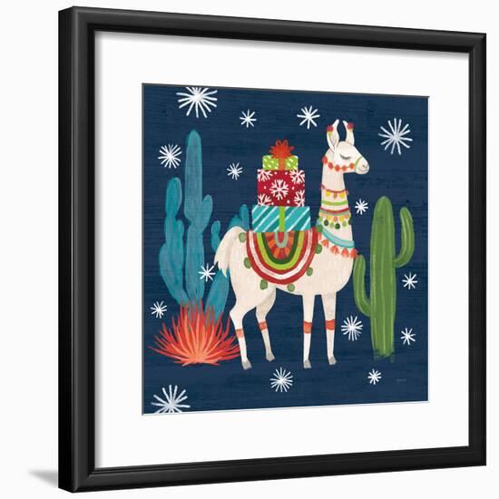 Lovely Llamas II Christmas-Mary Urban-Framed Art Print