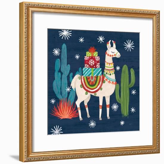 Lovely Llamas II Christmas-Mary Urban-Framed Art Print