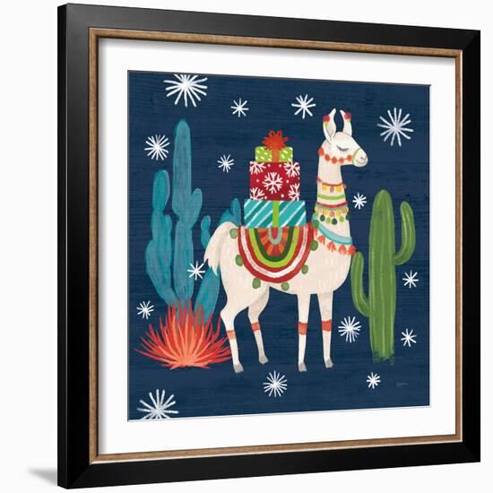 Lovely Llamas II Christmas-Mary Urban-Framed Art Print