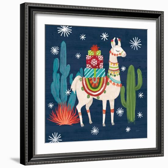 Lovely Llamas II Christmas-Mary Urban-Framed Art Print