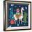 Lovely Llamas II Christmas-Mary Urban-Framed Art Print