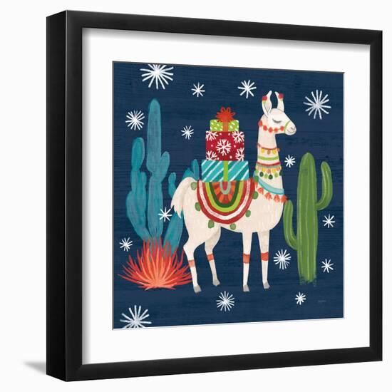 Lovely Llamas II Christmas-Mary Urban-Framed Art Print