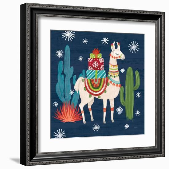 Lovely Llamas II Christmas-Mary Urban-Framed Art Print