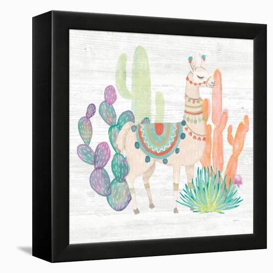 Lovely Llamas II-Mary Urban-Framed Stretched Canvas