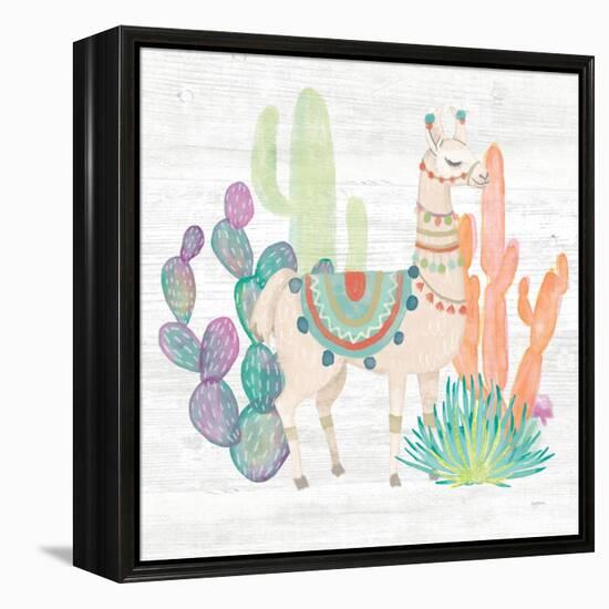 Lovely Llamas II-Mary Urban-Framed Stretched Canvas