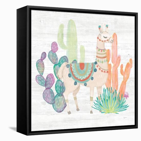 Lovely Llamas II-Mary Urban-Framed Stretched Canvas