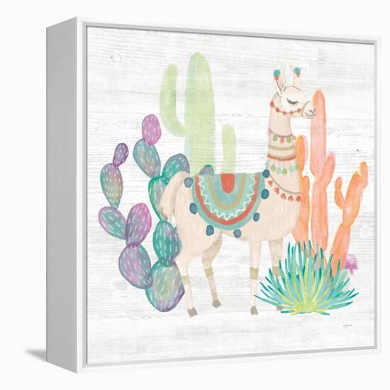 Lovely Llamas II-Mary Urban-Framed Stretched Canvas