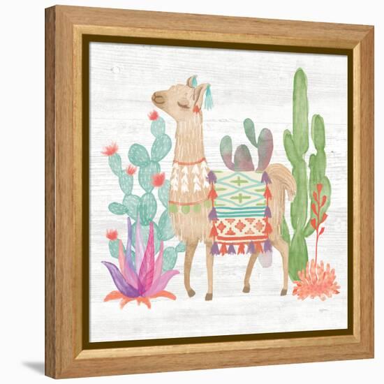 Lovely Llamas IV-Mary Urban-Framed Stretched Canvas