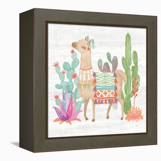 Lovely Llamas IV-Mary Urban-Framed Stretched Canvas