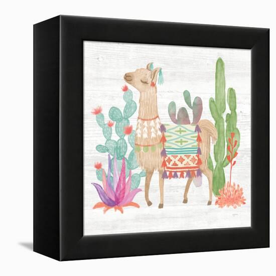 Lovely Llamas IV-Mary Urban-Framed Stretched Canvas