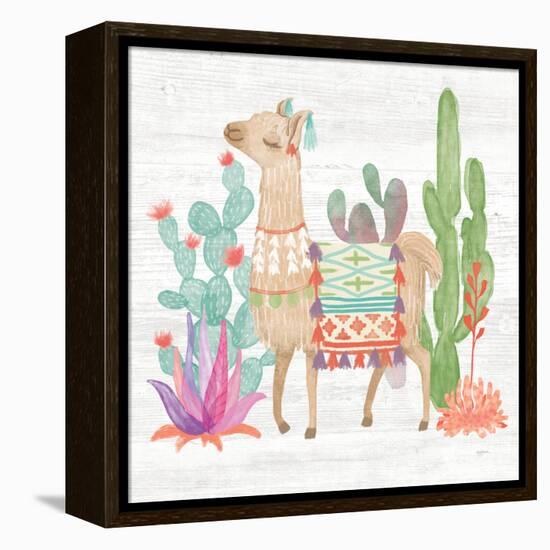 Lovely Llamas IV-Mary Urban-Framed Stretched Canvas