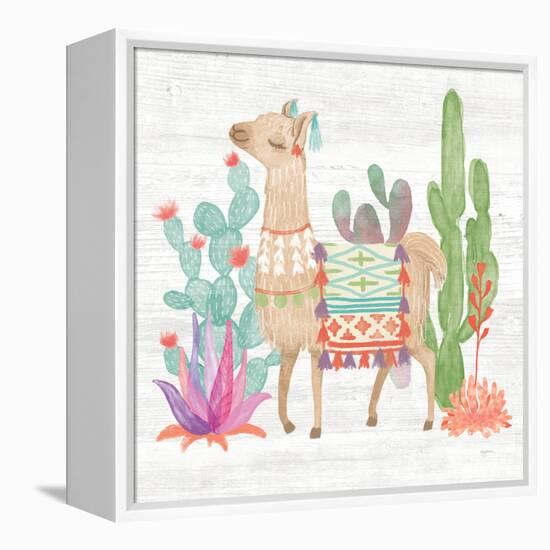 Lovely Llamas IV-Mary Urban-Framed Stretched Canvas