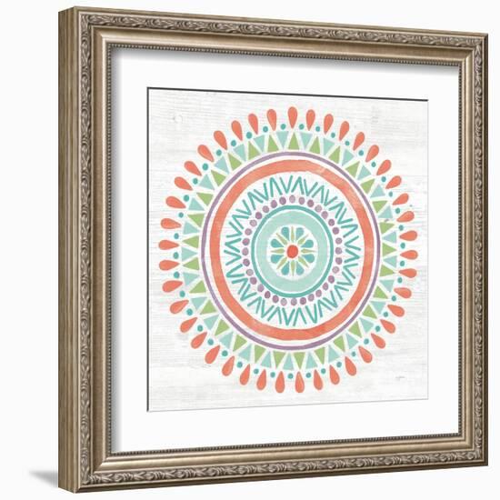 Lovely Llamas Mandala I-Mary Urban-Framed Art Print