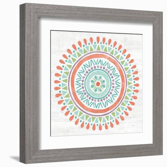 Lovely Llamas Mandala I-Mary Urban-Framed Art Print